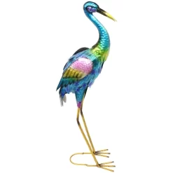 Sunnydaze Decor Sunnydaze Metal Crane Outdoor Garden Statue Yard Art Sculpture - 29" -Art Wall Deals Store GUEST 001870e9 052b 4356 833f d216b5be9f96
