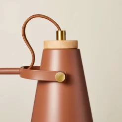 20" Metal Task Lamp With USB Port Terracotta Brown (Includes LED Light Bulb) - Hearth & Hand™ With Magnolia -Art Wall Deals Store GUEST 0119d441 dfda 41a0 98f0 523a37861806