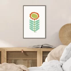 16" X 23" Mid Mod Flower No.3 By Annie Bailey Art Framed Canvas Wall Art - Amanti Art 9 16" X 23" Mid Mod Flower No.3 By Annie Bailey Art Framed Canvas Wall Art - Amanti Art -Art Wall Deals Store GUEST 019b8b75 6457 45cf bc4a 0df23479b471