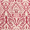 22"x22" Oversize Poly Filled Damask Square Throw Pillow Red - Rizzy Home