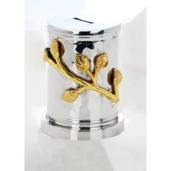 Classic Touch 4" Money Box-Leaf Design