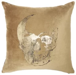 Mina Victory Luminecence Metallic Skull Pillow -Art Wall Deals Store GUEST 070555ae 92c3 4873 bc2b 13a45674d40e