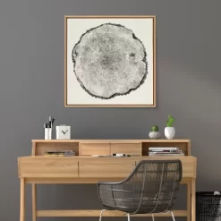 30" X 30" Sylvie Tree Rings Framed Wall Canvas By Emiko And Mark Franzen Natural - Kate & Laurel All Things Decor -Art Wall Deals Store GUEST 07842e64 3f39 456f 8e89 25b069cd2d0f
