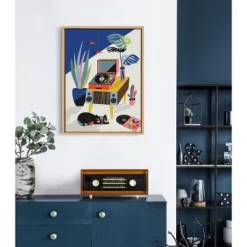 18" X 24" Slyvie Chill Out Saturday Framed Canvas Wall Art By Rachel Lee Natural - Kate And Laurel -Art Wall Deals Store GUEST 07a2062e c918 425e 818b d9a2172f97d4