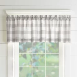Farmhouse Living Buffalo Check Window Valance - 60" X 15" - Elrene Home Fashions -Art Wall Deals Store GUEST 0b0d9752 b3e0 43d0 8567 8474d5f5ba7f