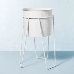 Powder-Coated Metal Planter White - Hearth & Hand™ With Magnolia -Art Wall Deals Store GUEST 0ef79e31 41bb 41a0 9d3a 3df931a7f5d8