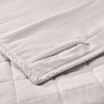 Heavyweight Linen Blend Quilt Pillow Sham - Casaluna™ 4 Heavyweight Linen Blend Quilt Pillow Sham - Casaluna™ - Image 4