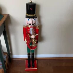 Northlight 36" Red And Green Christmas Nutcracker Soldier With Horn 9 Northlight 36" Red And Green Christmas Nutcracker Soldier With Horn -Art Wall Deals Store GUEST 1293009e ccc4 40da 9f65 e0c7c7f99401