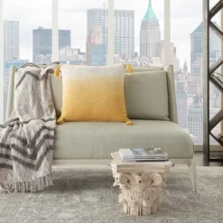 22"x22" Ombre Tassels Oversize Lumbar Throw Pillow Mustard - Mina Victory 5 22"x22" Ombre Tassels Oversize Lumbar Throw Pillow Mustard - Mina Victory -Art Wall Deals Store GUEST 140b4188 0ce4 4111 a3e5 70bb06423125