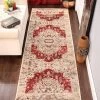 Vintage Distressed Medallion Indoor Area Rug Or Runner By Blue Nile Mills