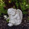 Northlight 6.5" Resting Cherub Angel Outdoor Garden Statue