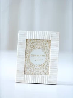 Shiraleah Ivory Roma Textured 5" X 7" Picture Frame