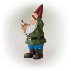 12" Polyresin Garden Gnome With Mushroom - Alpine Corporation -Art Wall Deals Store GUEST 1dfb854e 3b79 4121 acc1 bee0b914a25f