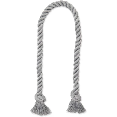 Okuna Outpost 4 Pack Gray Cotton Window Curtain Tiebacks Tie Backs, Rope Holdbacks Holder For Drapes, Home Decor, 29 In 5 Okuna Outpost 4 Pack Gray Cotton Window Curtain Tiebacks Tie Backs, Rope Holdbacks Holder For Drapes, Home Decor, 29 In - Image 5