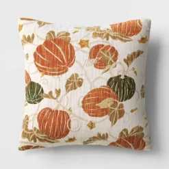 Printed Pumpkin Square Throw Pillow - Threshold™ -Art Wall Deals Store GUEST 2139f9f9 2c16 4d71 80ef 43ec8e441829