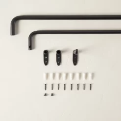 French Return Curtain Rod Matte Black - Hearth & Hand™ With Magnolia -Art Wall Deals Store GUEST 222d72d9 a14d 44cc 9a47 af5b627255f7