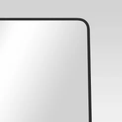 18" X 60" Metal Aluminum Cheval Floor Mirror Black - Threshold™ -Art Wall Deals Store GUEST 24c49364 412b 47fa 8624 430bcfbf0d6f