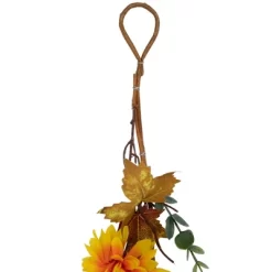Northlight 5.5' X 6" Autumn Harvest Orange And Yellow Mums With Maple Leaves Garland - Unlit -Art Wall Deals Store GUEST 2506be9d 622e 4340 bbc5 e044eab77b87