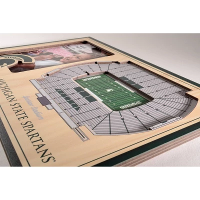 4" X 6" NCAA Michigan State Spartans 3D StadiumViews Picture Frame 2 4" X 6" NCAA Michigan State Spartans 3D StadiumViews Picture Frame - Image 2