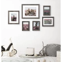 6pc Bordeaux Frame Box Set Gray - Kate & Laurel All Things Decor -Art Wall Deals Store GUEST 2cfc954e 5b1a 46d7 bdfd 2d55ed134d21