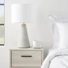22" Modern Light Grey Cement Table Lamp - Nourison