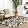 Kenina Leopard Shag Area Rug
