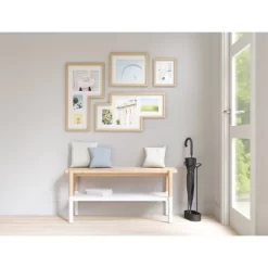 27.25" X 15.13" Set Of 4 Mingle Gallery PD Multiple Image Frame Light Brown - Umbra