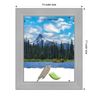 Amanti Art Vista Brushed Nickel Narrow Picture Frame 3 Amanti Art Vista Brushed Nickel Narrow Picture Frame - Image 3