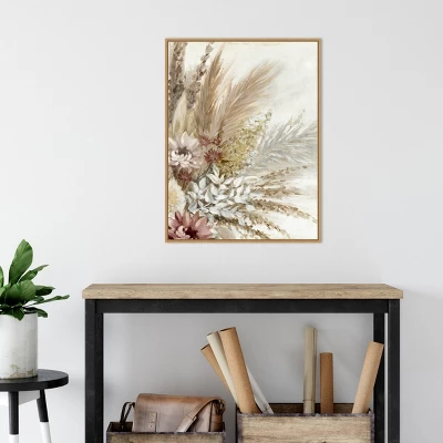 22" X 30" Send All Your Love Bouquet II By Eva Watts Framed Canvas Wall Art Light Brown - Amanti Art 4 22" X 30" Send All Your Love Bouquet II By Eva Watts Framed Canvas Wall Art Light Brown - Amanti Art - Image 4