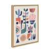 18" X 24" Sylvie Mid Century Succulent Framed Canvas Wall Art By Rachel Lee Natural - Kate And Laurel