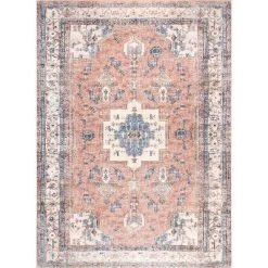 NuLOOM Eleanor Machine Washable Distressed Medallion Area Rug -Art Wall Deals Store GUEST 313f6d8d c0ff 430f aa37 128197a7a048
