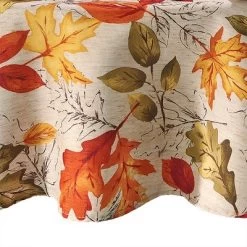 Autumn Leaves Fall Printed Tablecloth - Orange/Yellow - Elrene Home Fashions -Art Wall Deals Store GUEST 31cebeff 3a26 4d94 994a af99f277b469
