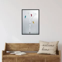 16" X 23" Three In A Tree By Marvin Pelkey Framed Canvas Wall Art - Amanti Art -Art Wall Deals Store GUEST 31ddf7fa 545e 4ba6 8184 3a2c76d71fb3