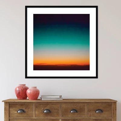 33" X 33" Sunrise Flying By Caroline Mint Framed Wall Art Print Black - Amanti Art 5 33" X 33" Sunrise Flying By Caroline Mint Framed Wall Art Print Black - Amanti Art - Image 5