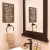 Juvale Funny Wooden Bathroom Decor, Restroom Quotes Wall Sign (9 X 14 Inches)