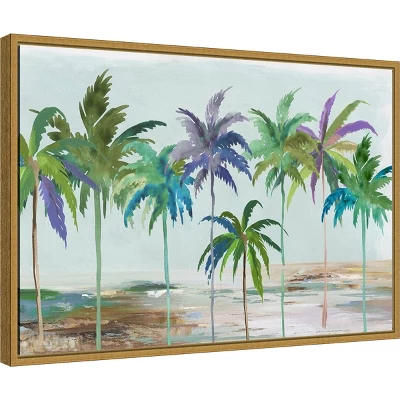 23" X 16" Tropical Dream By Asia Jensen Framed Canvas Wall Art - Amanti Art 1 23" X 16" Tropical Dream By Asia Jensen Framed Canvas Wall Art - Amanti Art