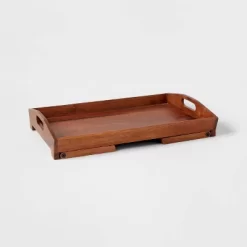 22" X 14" Wood Signature Bed Tray - Threshold™ -Art Wall Deals Store GUEST 38930afa 73f3 416f a8f9 eea4a712b3be