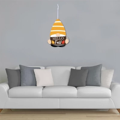 Big Dot Of Happiness Fall Gnomes - Hanging Porch Autumn Harvest Party Outdoor Decorations - Front Door Decor - 1 Piece Sign 2 Big Dot Of Happiness Fall Gnomes - Hanging Porch Autumn Harvest Party Outdoor Decorations - Front Door Decor - 1 Piece Sign - Image 2