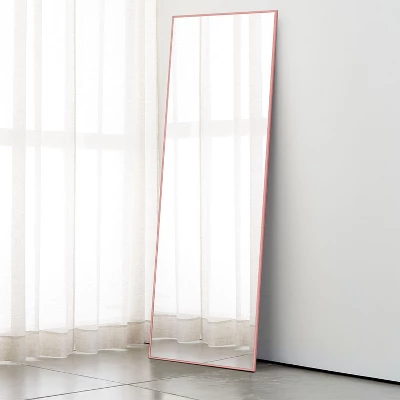 Kohana 64" X 21" Aluminum Alloy Framed Full Length Mirror Wall Mounted Leaning Against The Wall For Bedroom - The Pop Home 13 Kohana 64" X 21" Aluminum Alloy Framed Full Length Mirror Wall Mounted Leaning Against The Wall For Bedroom - The Pop Home - Image 13