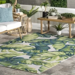 NuLOOM Lisa Floral Indoor/Outdoor Area Rug -Art Wall Deals Store GUEST 3b922cbd a80a 48fc 9525 b27052284561