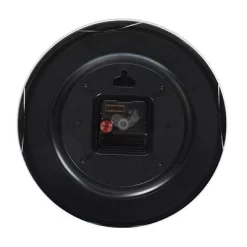 Bulova Clocks C4844 Winston Decorative Aluminum 9 Inch Diameter Quartz Wall Clock With Quiet Sweep, Silver Tone Metal Face, Blue Hands