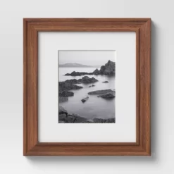 Wood Matted Wall Frame Midtone Woodgrain - Threshold™ -Art Wall Deals Store GUEST 3c4ae4f0 48a2 4343 a5c6 257401efa5e2