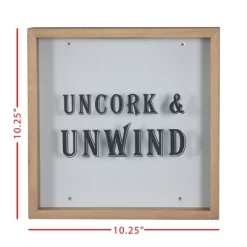 "Uncork & Unwind" Wooden Cork Holder Shadow Box - Foreside Home & Garden 9 "Uncork & Unwind" Wooden Cork Holder Shadow Box - Foreside Home & Garden -Art Wall Deals Store GUEST 3d38ffff 2d4a 4be0 993b 4aec68ab4ffa