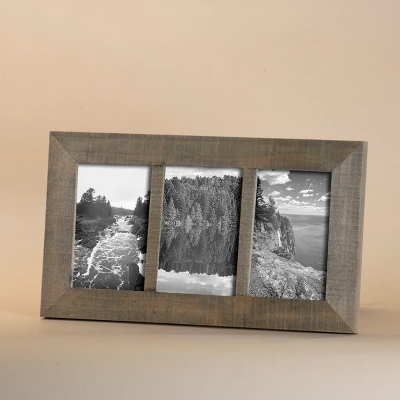 Natural Wood 4 X 6 Inch Decorative Wood Picture Frame - Holds Three 4x6 Photos - Foreside Home & Garden 6 Natural Wood 4 X 6 Inch Decorative Wood Picture Frame - Holds Three 4x6 Photos - Foreside Home & Garden - Image 6