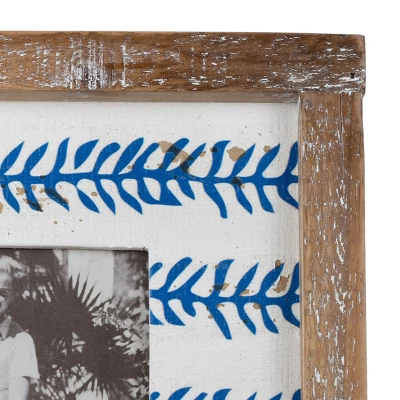 Blue Print 5X7 Wood Photo Frame - Foreside Home & Garden 5 Blue Print 5X7 Wood Photo Frame - Foreside Home & Garden - Image 5