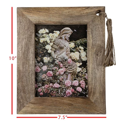 Tasseled 5X7 Wood Photo Frame - Foreside Home & Garden 6 Tasseled 5X7 Wood Photo Frame - Foreside Home & Garden - Image 6