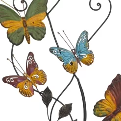 29" X 15" Iron Eclectic Butterfly Wall Décor - Olivia & May -Art Wall Deals Store GUEST 4814fef6 00b0 44c9 9f81 f749cd4d2b3b