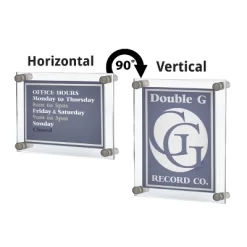 Azar Displays Floating Acrylic Wall Frame With Silver Stand Off Caps: 30" X 40" Graphic Size, Overall Frame Size: 34" X 44", 1-Pack -Art Wall Deals Store GUEST 484fa491 2f28 4d52 b771 c1d32309df79