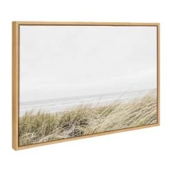 23" X 33" Sylvie East Beach Framed Canvas By Amy Peterson Natural - Kate & Laurel All Things Decor