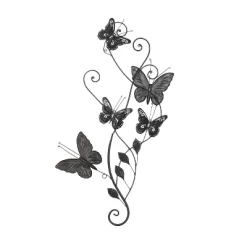 29" X 15" Iron Eclectic Butterfly Wall Décor - Olivia & May -Art Wall Deals Store GUEST 49ac5f21 05eb 4c33 b401 6fd14023be8e